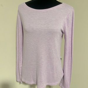 J. Crew long sleeve top, lavender size small